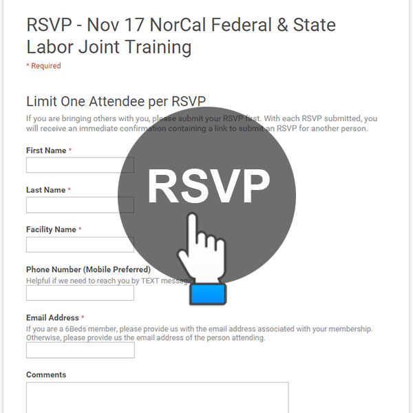 RSVP Nov 17 - NorCal Federal & State Labor Joint Training