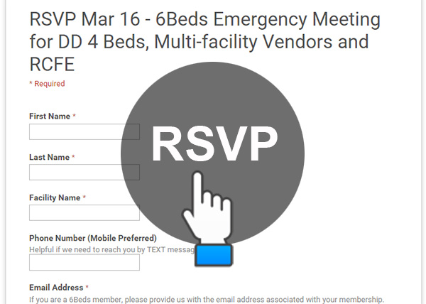RSVP Mar 16 - 6Beds Emergency Meeting