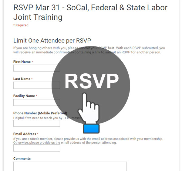 Click to RSVP Mar 31 - SoCal, Federal & State Labor Joint Training
